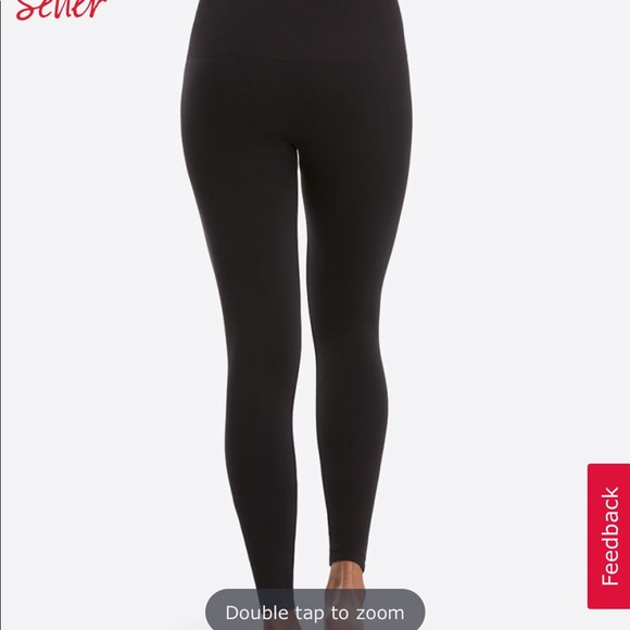 NWT Spanx Seamless Print Legging Black Medium - Picture 3 of 5